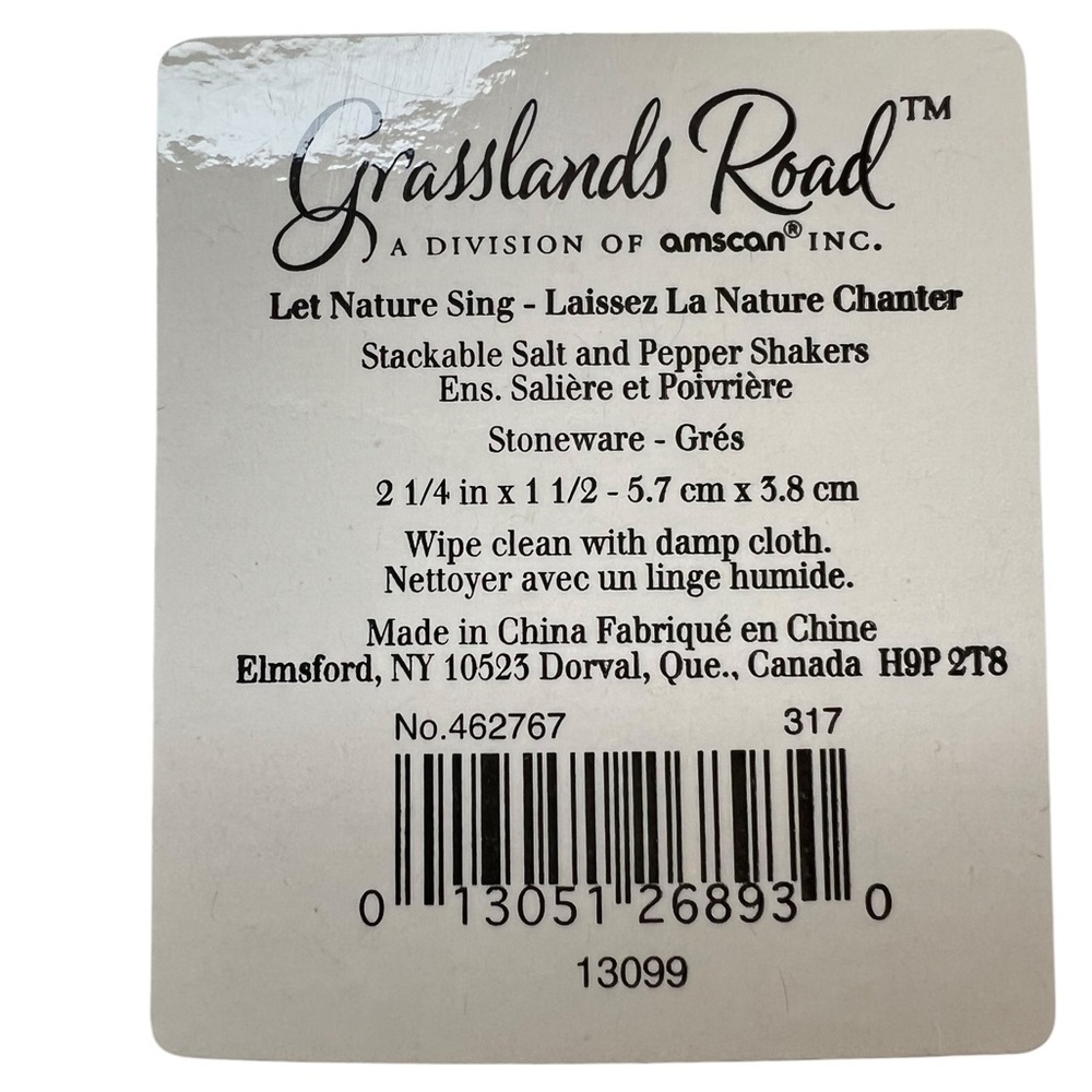 NIB - Grasslands Road Stackable Salt & Pepper Shakers - Santa and Boot - Picture 3 of 3